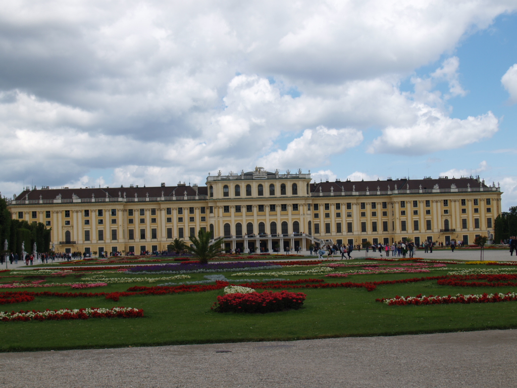 La devanture du château de Schönbrunn
